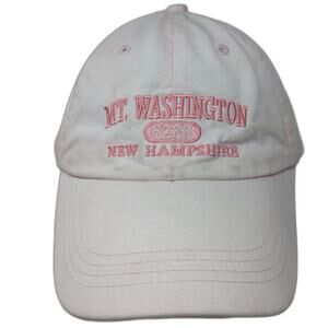 Prairie Mountain Mt Washington New Hampshire Baseball Cap Pink One Size Hat